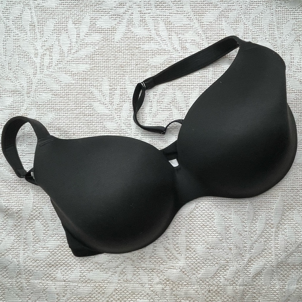 Auden Smooth Balconette Bra Womens 40DD Black Underwire Padded